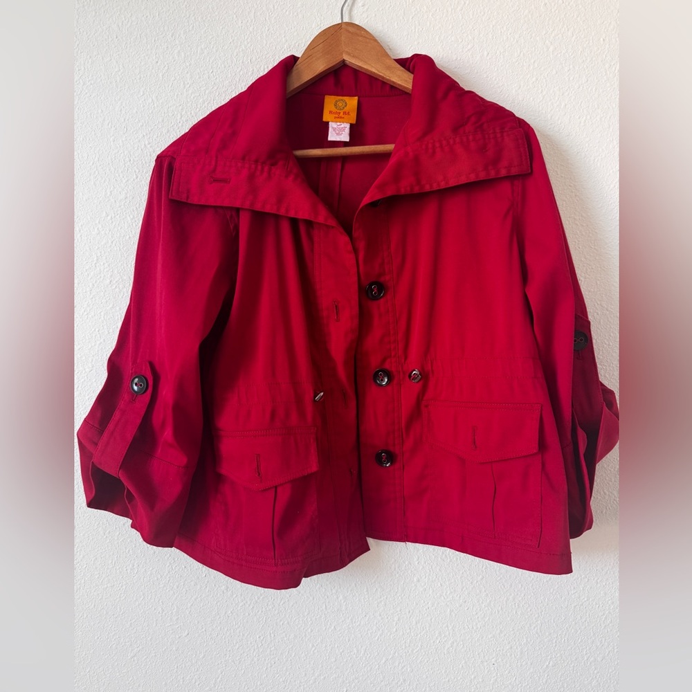 Ruby Rd. Bold Red Women's Jacket - image 1